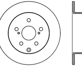 StopTech Sport Drilled/Slotted Rear Left Brake Rotor for Ford Mustang 127.44166L