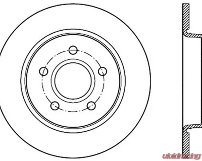 StopTech Sport Drilled/Slotted Brake Rotor Rear Right Ford 2005-2014 127.61099R - 127.61099R