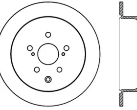 StopTech Sport Cross Drilled Brake Rotor Rear Left for Ford Mustang 128.44166L