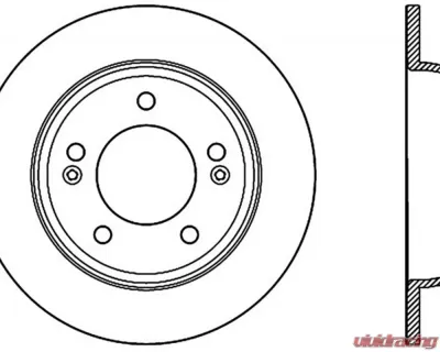 StopTech Sport Cross Drilled Brake Rotor Rear Left for Ford Mustang 128.51043L - 128.51043L