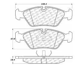StopTech Brake Pads, Front, Ceramic, Honda Civic 2016-2021, 104.0253