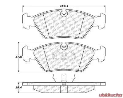 StopTech Brake Pads, Front, Ceramic, Honda Civic 2016-2021, 104.0253 - 104.02530