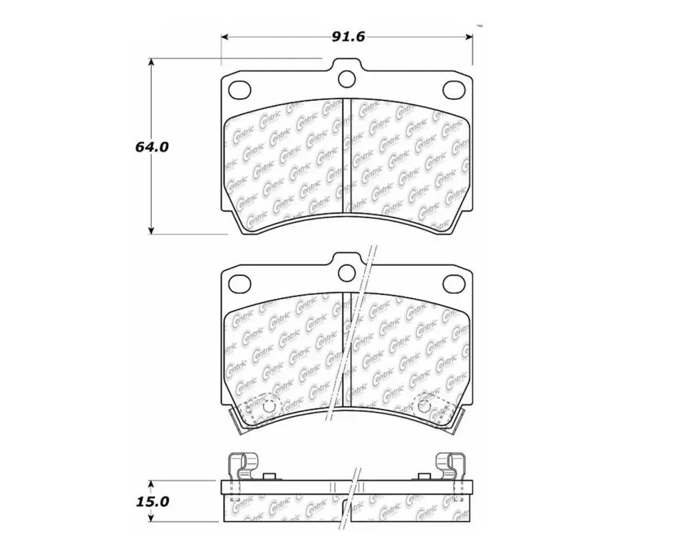 StopTech Performance Brake Pads for Honda Civic 2006-2011, Red, 104.0466 - 104.04660