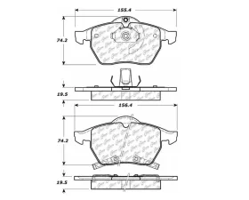 StopTech Brake Rotor, Front, Silver, for Ford Mustang 2015-2023, 104.0736