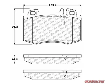 StopTech Brake Pads - Front, Red, for Ford Mustang 2015-2020, 104.0847 - 104.08470