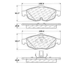 StopTech Brake Pads - High-Performance for Ford Mustang 2015-2023, 104.0869