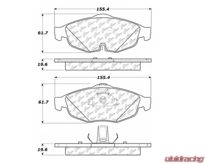 StopTech Brake Pads - High-Performance for Ford Mustang 2015-2023, 104.0869 - 104.08690