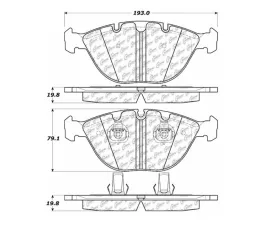 StopTech Brake Pads for Honda Civic 2006-2011, Front, Ceramic, 104.092