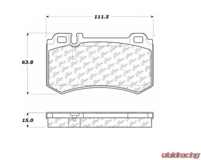 StopTech Brake Rotor, Front, Red, for Honda Civic 2006-2011, 104.0984 - 104.09840