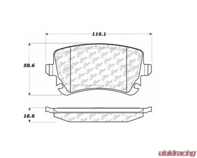 StopTech Performance Brake Pads for Honda Civic 2006-2011, 104.1018 - 104.10180