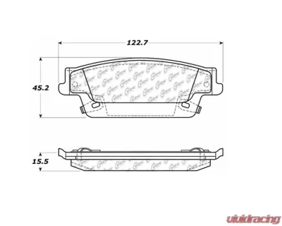 StopTech Brake Pads for Ford Mustang 2015-2023, Ceramic, Front 104.102 - 104.10200