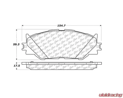 StopTech Performance Brake Pads for Honda Civic 2006-2011, Red 104.1178 - 104.11780