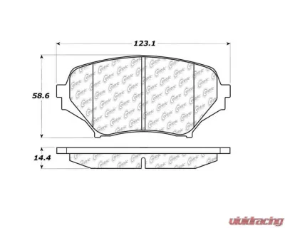 StopTech Performance Brake Pads for Honda Civic 2006-2011, Red 104.1179 - 104.11790