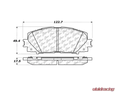 StopTech Brake Pads for Honda Civic 2006-2011, Ceramic, Front, 104.1184 - 104.11840