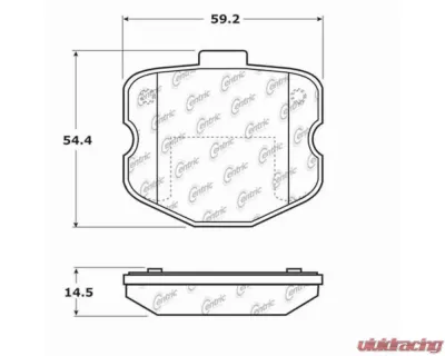 StopTech Performance Brake Pads for Honda Civic 2006-2011, Red 104.1185 - 104.11850