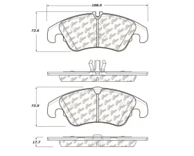 StopTech Brake Pads for Honda Civic 2006-2011, Ceramic, Front, 104.1322