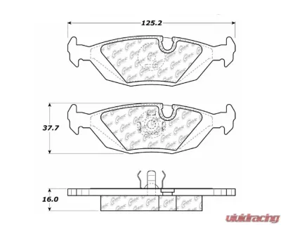 StopTech Brake Rotor, Front, Black, for Ford Mustang 2015-2023 - 105.0279 - 105.02790
