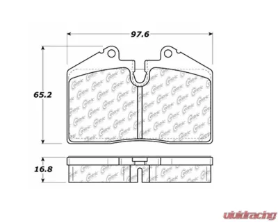 StopTech Brake Pads - Performance, Front, Red, Ford Mustang 2015-2023, 105.0608 - 105.06080