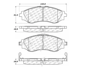 StopTech Brake Rotor, Front, Black, for Honda Civic 2006-2011, 105.0797