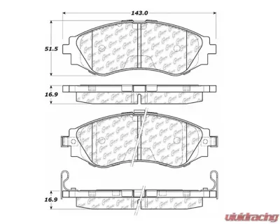 StopTech Brake Rotor, Front, Black, for Honda Civic 2006-2011, 105.0797 - 105.07970