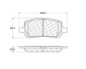 StopTech Brake Pads for Honda Civic 2006-2011, Ceramic, Front, 105.0956