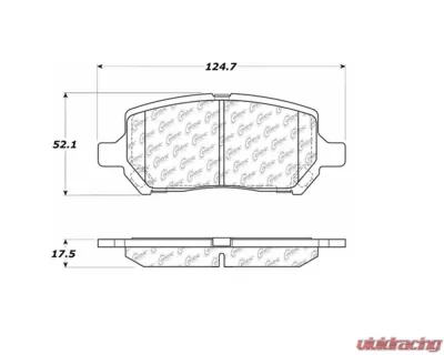 StopTech Brake Pads for Honda Civic 2006-2011, Ceramic, Front, 105.0956 - 105.09560