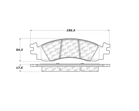 StopTech Performance Brake Pads for Honda Civic 2006-2011, Red, 105.1158