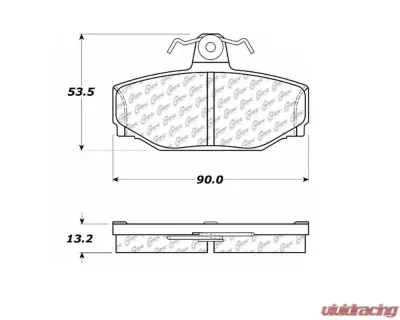 StopTech Performance Brake Pad Set, Front, Red, BMW 3 Series 2007-2013, 106.0391 - 106.03910