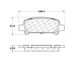 StopTech Brake Pads - Ceramic, Front, Black - Ford Mustang 2015-2023 106.077