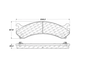 StopTech Performance Brake Pads for Honda Civic 2006-2011, Front, 106.0784