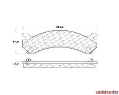 StopTech Performance Brake Pads for Honda Civic 2006-2011, Front, 106.0784 - 106.07840