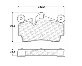 StopTech Brake Pad Set for Honda Civic 2006-2011, Ceramic, Front 106.0978