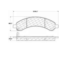 StopTech Brake Pads for Ford Mustang 2015-2021, Ceramic, 106.0989