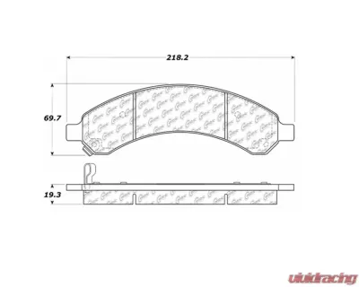 StopTech Brake Pads for Ford Mustang 2015-2021, Ceramic, 106.0989 - 106.09890
