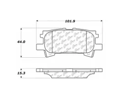 StopTech Brake Pads for Honda Civic 2006-2011, Ceramic, Front, 106.0996