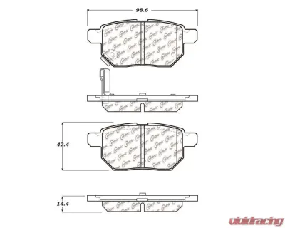 StopTech Brake Rotor, Front, Black, for Honda Civic 2006-2011, 106.1354 - 106.13540
