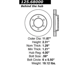 StopTech Brake Pads for Ford Mustang 2015-2021, Ceramic, Front, 125.68