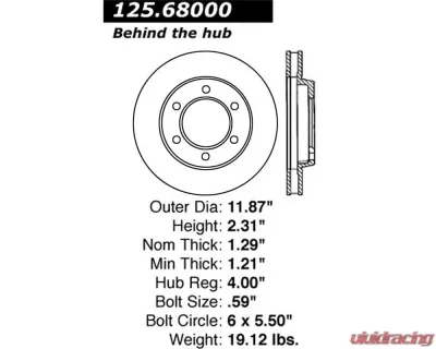 StopTech Brake Pads for Ford Mustang 2015-2021, Ceramic, Front, 125.68 - 125.68000