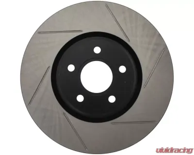 StopTech Sport Slotted Brake Rotor Front Left, Black, 2001-2005 Honda Civic 126.39038SL - 126.39038SL