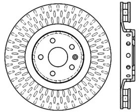 StopTech Sport Drilled/Slotted Rotor Left Front Cadillac CTS-V 2009-2015 127.62128L