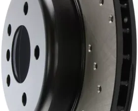 StopTech Sport Cross Drilled Brake Rotor Rear Right BMW 128.34133R