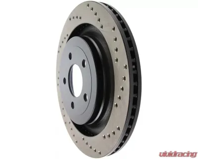 StopTech Sport Cross Drilled Brake Rotor, Ford Rear Left, 128.61109L - 128.61109L