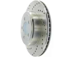 StopTech Select Sport Drilled Slotted Brake Rotor Rear Right for Ford Mustang 2015-2023, Black, 227.63062R