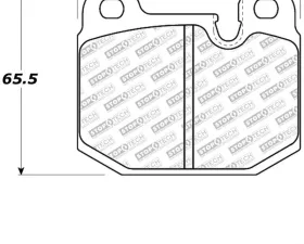 StopTech Brake Pads - Front, Red, for Ford Mustang 2015-2023 - 305.0174