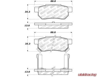 StopTech Brake Rotor Set - Front, Silver, for Honda Civic 2006-2011, 305.0374 - 305.03740