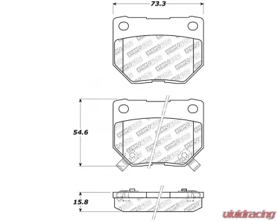 StopTech Brake Pads - High-Performance for Ford Mustang 2015-2023, 305.0461 - 305.04610