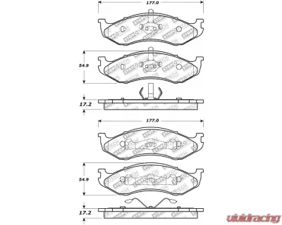StopTech Brake Rotor Set, Front, Silver, Ford Mustang 2015-2023, 305.0477 - 305.04770