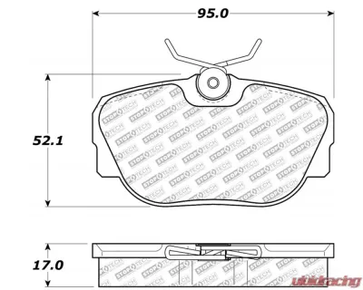 StopTech Performance Brake Pads for Ford Mustang 2015-2023, Red 305.0493 - 305.04930