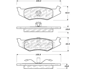 StopTech Brake Pads - Front, Red, for Ford Mustang 2005-2014 - 305.0512