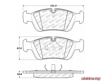 StopTech Brake Rotor Set, Front, Black, Fits Ford Mustang 2015-2023, 305.0558 - 305.05580